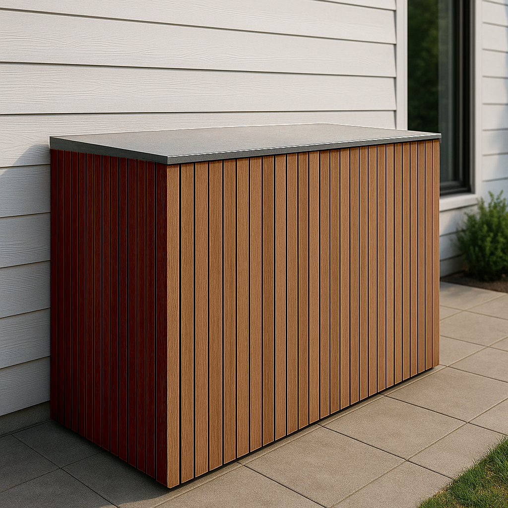 Triple Wheelie Bin Storage