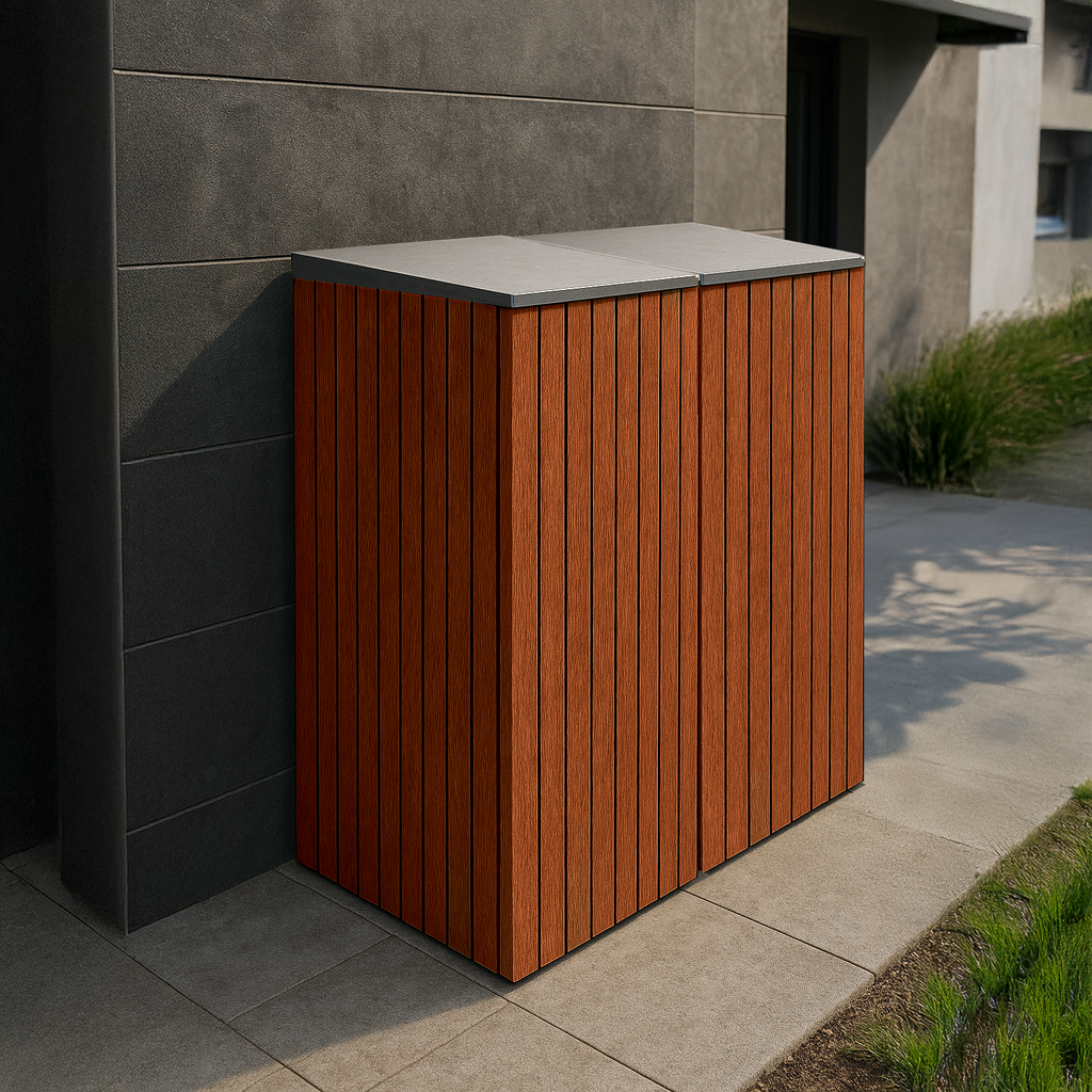 Single Wheelie Bin & Recycling Box Storage